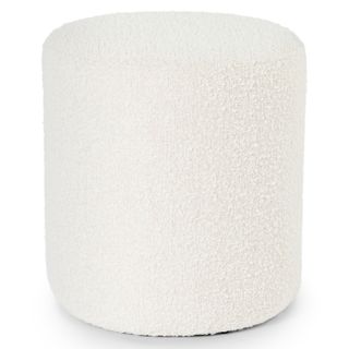Cilo 16" Ottoman - Ivory Bouclé
