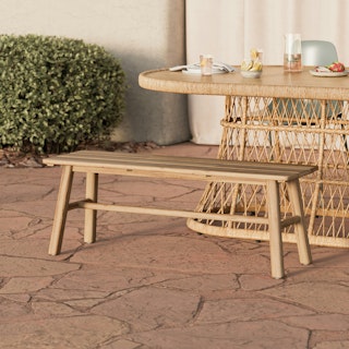 Kempel 47" Outdoor Bench - Acacia