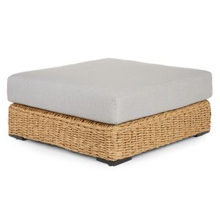 Capra 37.5" Outdoor Ottoman - Beach Sand