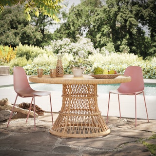 Calliope 54.5" Outdoor Dining Table - Wicker