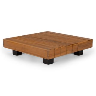 Lubek 32.5" Outdoor Coffee Table - Tuscan Brown