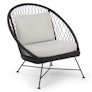 Aeri 37" Outdoor Lounge Chair - Lily White