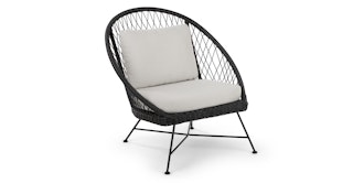 Aeri Lily White Lounge Chair