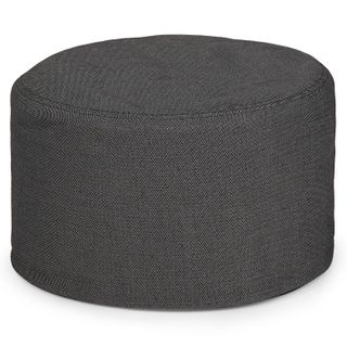 Olara 25" Indoor/Outdoor Pouf - Met Black
