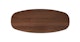 Lenia Walnut Oval Coffee Table - Gallery View 6 of 11.
