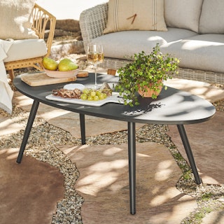 Halden 47" Outdoor Coffee Table - Dark Charcoal