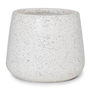Tuva Narrow Indoor/Outdoor Planter - White Terrazzo