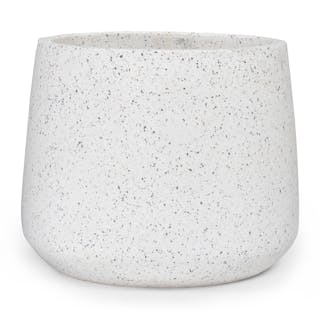 Tuva Indoor/Outdoor Wide Planter - White Terrazzo