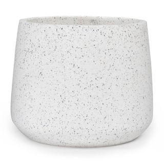 Tuva Indoor/Outdoor Wide Planter - White Terrazzo
