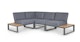 Kezia Whale Gray Modular Sectional - Gallery View 1 of 11.