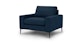 Nova Twilight Blue Armchair - Gallery View 3 of 10.