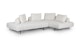 Divan Quartz White Right Sectional - Gallery View 1 of 10.