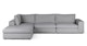 Beta Summit Gray Left Modular Sectional - Gallery View 1 of 10.