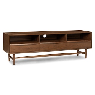 Lenia 63" Low Media Unit - Walnut