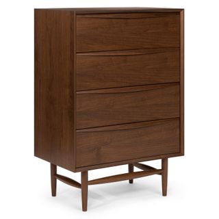 Lenia 4-Drawer Chest - Walnut