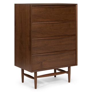 Lenia 4-Drawer Chest - Walnut