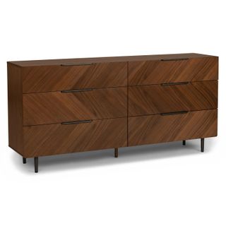 Nera 6-Drawer Double Dresser - Walnut