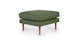 Burrard Forest Green Ottoman - Gallery View 1 of 9.