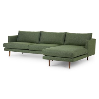 Burrard 112" Right Sectional - Forest Green