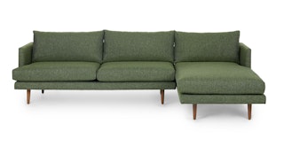 Burrard Forest Green Right Sectional