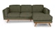 Timber Olio Green Right Sectional - Gallery View 1 of 13.