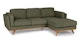 Timber Olio Green Right Sectional - Gallery View 3 of 13.