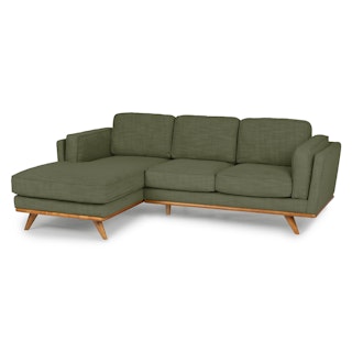 Timber 93" Left Sectional - Olio Green