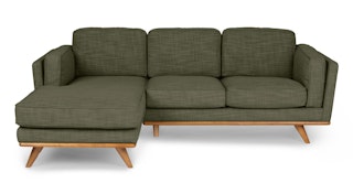 Timber Olio Green Left Sectional