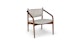 Lento Chalk Gray Lounge Chair - Gallery View 1 of 12.