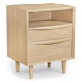 Lenia 2-Drawer Nightstand - White Oak
