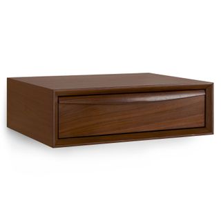 Lenia Floating Nightstand - Walnut