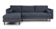 Sven Neptune Blue Left Sectional Sofa - Gallery View 1 of 13.