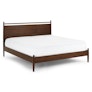 Lenia King Panel Bed - Walnut