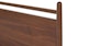 Lenia Panel Walnut King Bed - Gallery View 7 of 16.