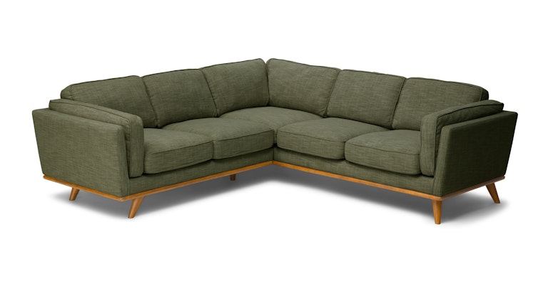 Timber Olio Green Corner Sectional - Primary View 1 of 14 (Open Fullscreen View).