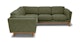 Timber Olio Green Corner Sectional - Gallery View 3 of 14.