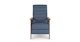 Ellow Lennox Blue Recliner - Gallery View 3 of 14.