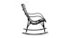 Medan Graphite Rocking Chair - Gallery View 4 of 12.