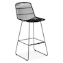 Selka Outdoor Bar Stool - Black