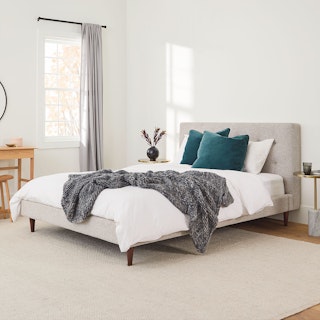 Sven Queen Tufted Bed - Birch Ivory