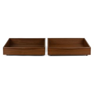Lenia Underbed Storage Drawer Set - Walnut