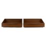 Lenia Underbed Storage Drawer Set - Walnut