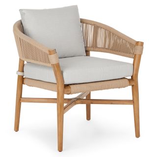 Makali 27" Outdoor Lounge Chair - Lily White