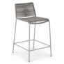 Zina Outdoor Counter Stool - Heathered Gray