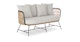 Onya Lily White Sofa - Gallery View 3 of 10.