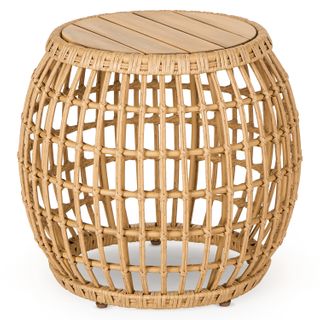 Calova Outdoor Side Table - Resin Wicker