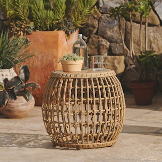 Calova Outdoor Side Table - Resin Wicker