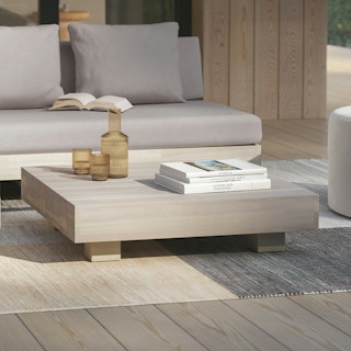 Lubek 32.5" Outdoor Coffee Table - Byron Gray