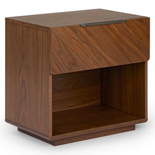 Nera 1-Drawer Nightstand - Walnut