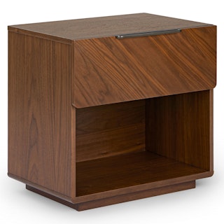 Nera 1-Drawer Nightstand - Walnut